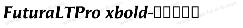 FuturaLTPro xbold字体转换